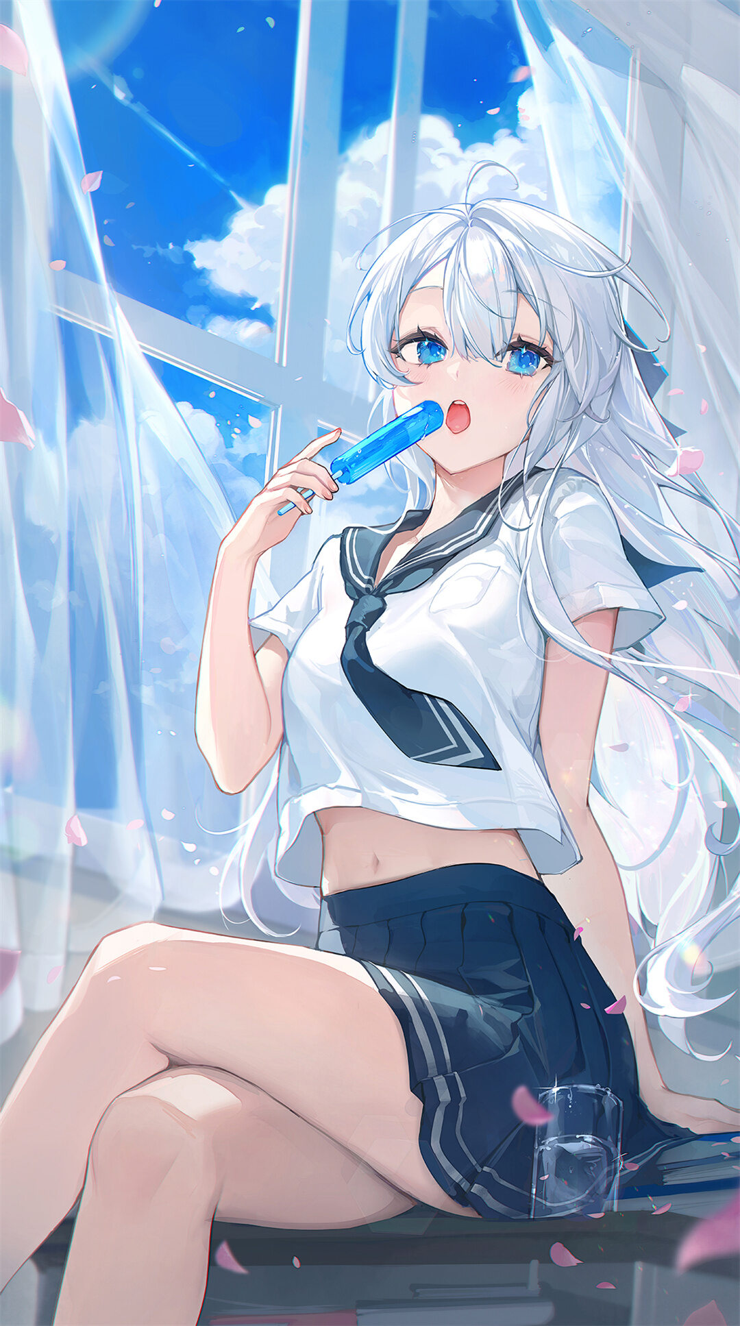 炎热夏日 来根雪糕吧 JK少女